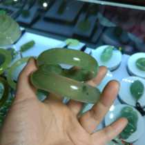 Natural jade bracelet woman natural jade jade bracelet with rock jade bracelet hand ring green jade 180 material A goods jade bracelet