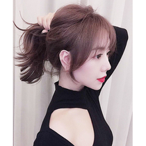 Air bangs wigs net red French bangs natural incognito head hair patch Female ultra-thin fake Liu Liu Liu Hai