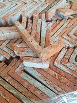 Green brick Antique green brick piece Green strip brick Antique Chinese strip brick Small green brick slice wall-mounted green brick piece 206