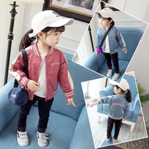 Boys and girls letter jacket 2019 Autumn New Korean short baby jacket foreign-style childrens clothing