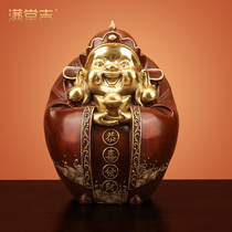 《Fu Xing Gaozhao》The Buddha statue of Wenfu Shengye Pendulum of a All-Copper Living Hall House Store Opened for Containment of the Image Pendulum