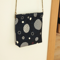 New summer ladies crossbody bag handmade chain mobile phone cloth bag versatile simple mini Japanese style and style retro