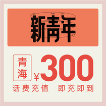 China Telecom official flagship store Qinghai mobile phone recharge 300 yuan telecom direct charge fast recharge telecom recharge