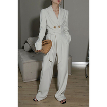 Mogas paper man ace cut fashionable thin handsome suit profile one-piece pants female spring and autumn models