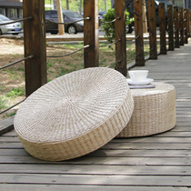 Pu Grass futon Tea ceremony straw woven tatami mat Meditation worship mat Thickened meditation mat Zen sitting cushion Rattan woven pu mat