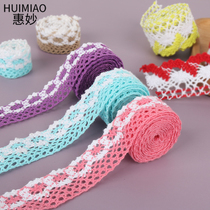 Color cut-out cotton thread lace lace with cloth handmade DIY clothing auxiliary decoration woven material