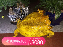 Golden Silk Nanmu Wood Carving Small Leaf Zhen Nan Pendulum Pieces Golden Silk Nan 100 Chaise (Vegetable) Cabbage Handicraft Cliff Platz