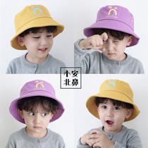 Childrens hat thin out basin hat summer men and women baby sunscreen sunshade fisherman hat Cute foreign style child hat
