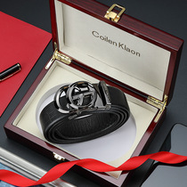 COILEN KLAON men's belt leather automatic buckle 2021 new first layer leather pants belt business belt tide