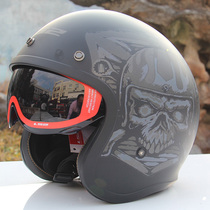 ls2 Helmet Vintage Motorcycle Helmet Unisex Motorcycle Knight Harley Half Helmet Summer Hat 3C Certified