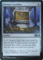 MTG magic card M20 prophet secret cabinet Diviners Lockbox colorless silver 225 English flash