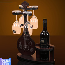 Eurostyle Creative Upside Down Red Wine Glass Rack Home Glass Cup Rack Wine Rack Wine Rack Swing wooden red wine rack