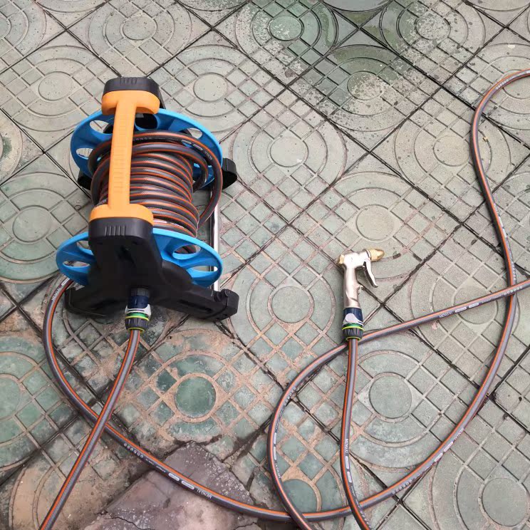 车丽净金属水枪套装+水管架洗车水枪