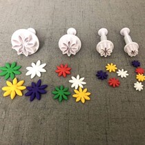 Small creamy mould turned sugar cake biscuit flower Decorative Chrysanthemum small daisy spring embossed baking steamed buns tool