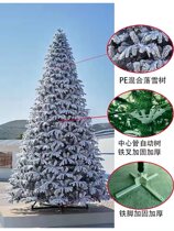 3 4 5 6 8 10m large frame Christmas tree shopping mall hotel indoor and outdoor Christmas decorations arrangement