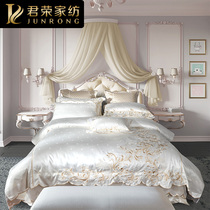 Upscale four sets of bunk beds Eurostyle Princess Wind Extravaganza Bed Hood Bed Skirt Lace lace bedside bedding with a dozen sets