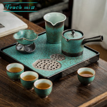 Touch Miss tea set home living room light luxury high-end kung fu tea small office guest gift box