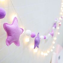 Nordic non-woven felt star star pendant Childrens room decoration Birthday party party Kindergarten wall pendant