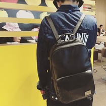 Mr tang Japanese retro casual fashion European and American Korean backpack male student female schoolbag backpack tide