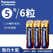 Panasonic Battery No 5 6 Section No 5 AA Alkaline Battery LR6 Powerful Long Lasting Toy Remote Control Mouse Camera Razor Electronics led Flashlight Alarm Clock Calculator Gamepad