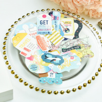 Judy handmade gilded material hand account sticker travel TAG pre-cut die cut