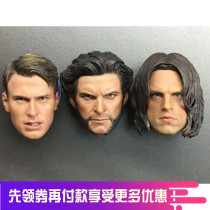 1 6 Soldiers Heads Sculpture Beauty Team Wolverine 1 0 Winter Soldier Series Head Carving Non HT Spot