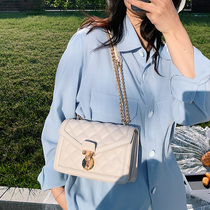 Senior sense of bag 2021 new womens bag shoulder chain messenger bag female wild niche design small square bag