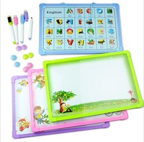 Childrens graffiti drawing board writing board painting whiteboard childrens toys White drawing board with 2 Pens