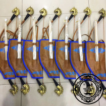 Inner Mongolia characteristic crafts Small bow and arrow horse head bow and arrow Yurt decoration hanging childrens bow and arrow