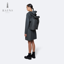 Rains Rolltop Rucksack Roll Cover Backpack Fashion Men and Women Waterproof Computer Bag