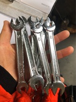 Galvanized forging and forging and pressing portable opening wrench 5-gold tool Both dual-use assorted with car wrench