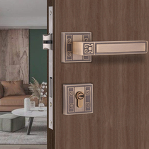 Chinese Style Split Door Lock Home Universal Wooden Door Indoor Bedroom Mute New Chinese Room Door Lock Suit