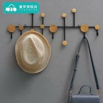 Nordic Creative Key Clothe Hood Hook Decorated In Door Genguan Containing Wall-mounted Wall Trial Dressing Room Iron Art Hanging Clothes
