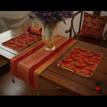 New Chinese Backtail Table Flag Red Table Flag Red Table Flag Customized Tea Flag