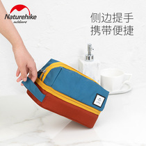 Hustle dry and wet separation double-layer wash bag cosmetic bag portable portable portable large-capacity travel travel wash care storage bag