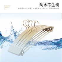 Space aluminum alloy hangers household clothes traceless clothes windproof clothes hanging stainless steel non-slip clothes hanging