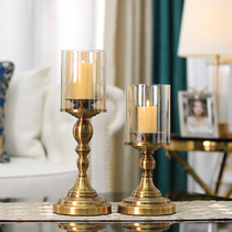 European ornaments creative Nordic romantic candlelight modern simple aromatherapy light luxury table small candle holder dinner props