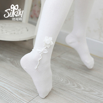  Childrens spring autumn and winter knitted pantyhose Girls dance socks All-match bottoming pantyhose 092#
