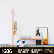 Iron Art Creative Hanging Clothes Hanger Original Cloister bedroom Easy clothes hat rack floor multifunction hanger