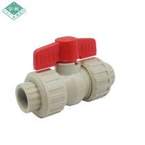 PPR hot melt all-plastic double live ball valve valve 20 4 minutes 25 6 minutes 32 40 50 63 water pipe switch