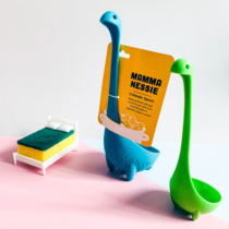 Kitchen Ness Lake Monster Creative Home Spoon Hot Pot Sheng Spoon Porridge Long Handle Vertical Cartoon Cute Modeling