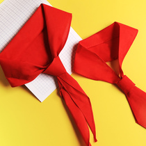 Full cotton Elementary pupil red scarf pure silk satin 1-3 grade quality good children free of knotted universal cotton cloth upscale adult Dai live using big numbers standard performance wholesale silk silk cloth