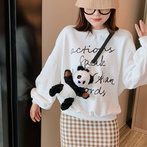 Shake Soundnet Red New Cartoon Cute Panda Doll Chest Bag Woman Type Single Shoulder Inclined Cross Plush Backpack Phone Bag