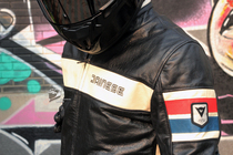 Discontinued-Dainese HF vintage leather Dennis pride D1 foreign-style Knight