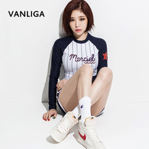 South Koreas new sports swimsuit womens outdoor fitness suit slim female snorkeling top wetsuit jellyfish suit long sleeve