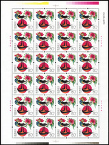 (伯乐邮社)2005年 2005-1 三轮 生肖 鸡大版 邮票