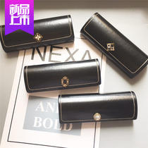 Leather high-end creative net red myopia frame glasses case ins simple sunglasses retro portable storage box large