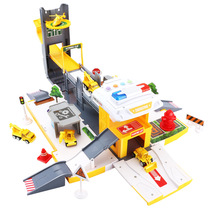 Male Girl Deformation Scene Orbital Car Parking Lot Police Car Music Story Containing Childrens Toy Presents