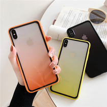  Gradient transparent soft shell 8plus 7p 6 Apple x mobile phone shell XS Max XR iPhoneX female iphone6s set personality creative net celebrity Japan Korea all-inclusive