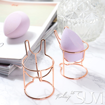 Super cute play rabbit wonder tools powder puff storage rack beauty makeup Egg gourd anti-mold drying shelf